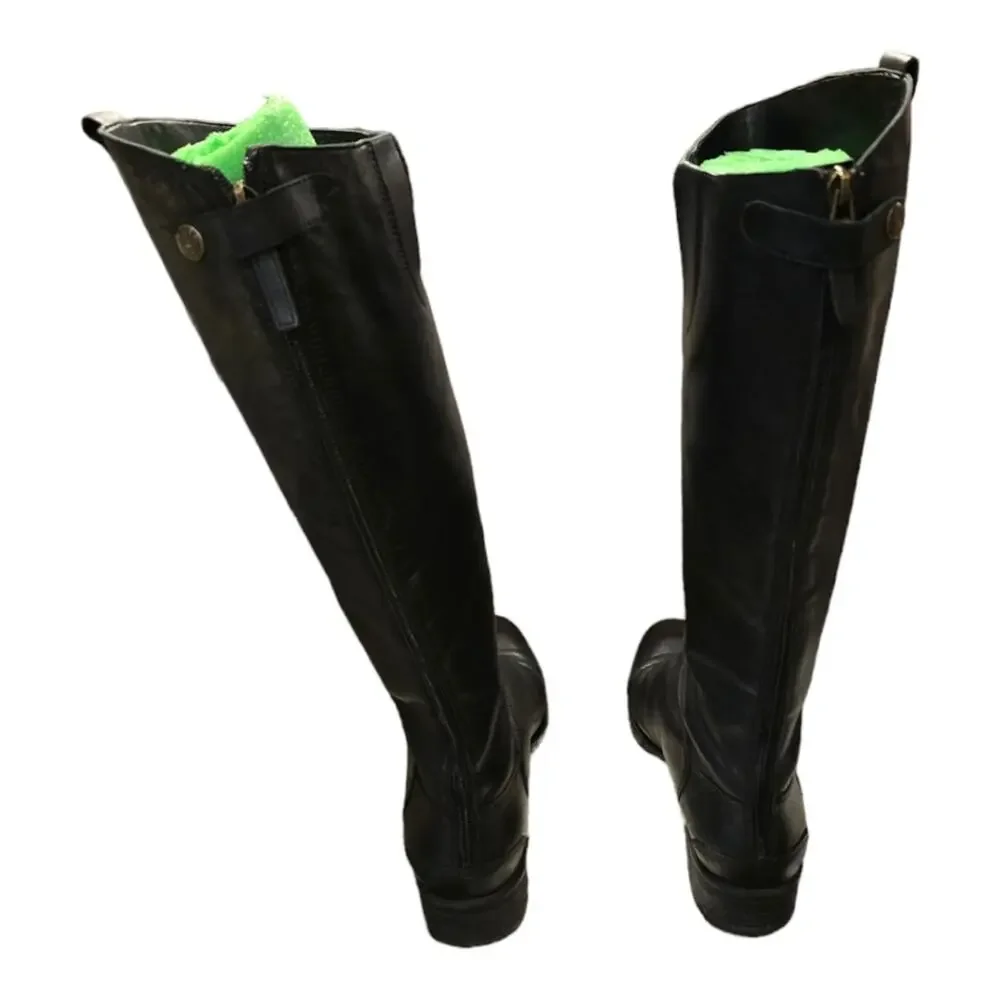 Sam Edelman Black‎ Leather Riding Tall Boots Size 6